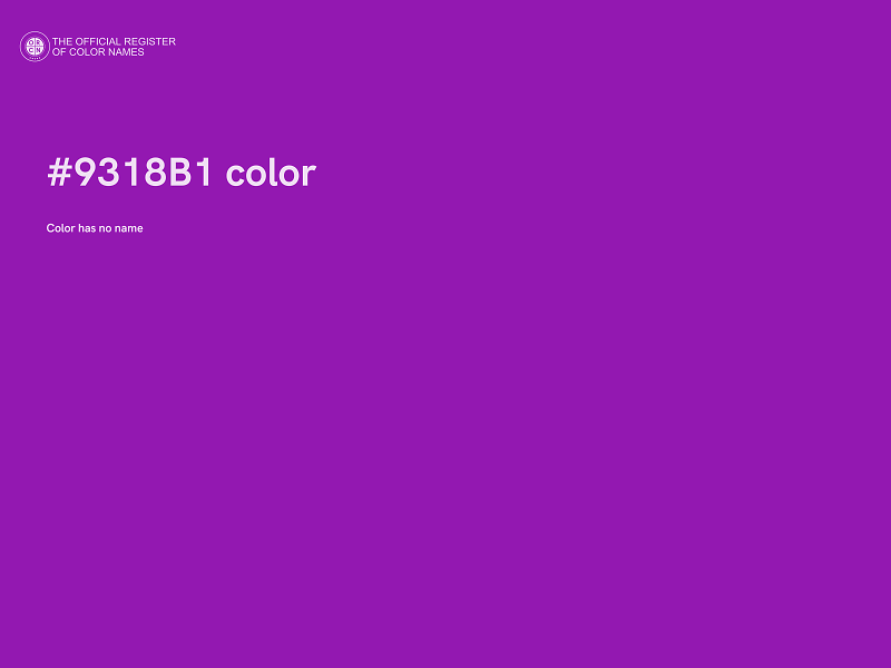 #9318B1 color image