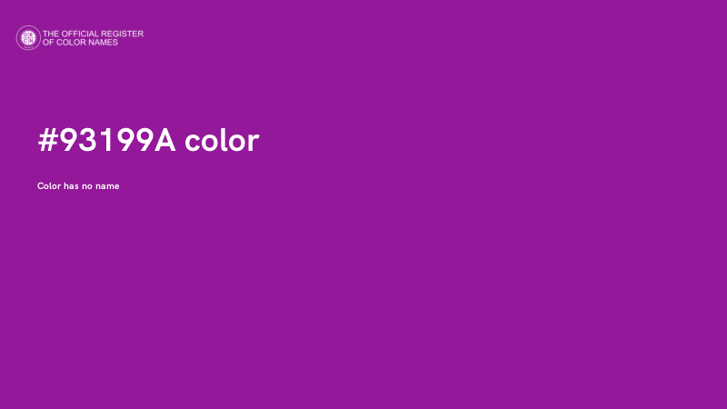 #93199A color image