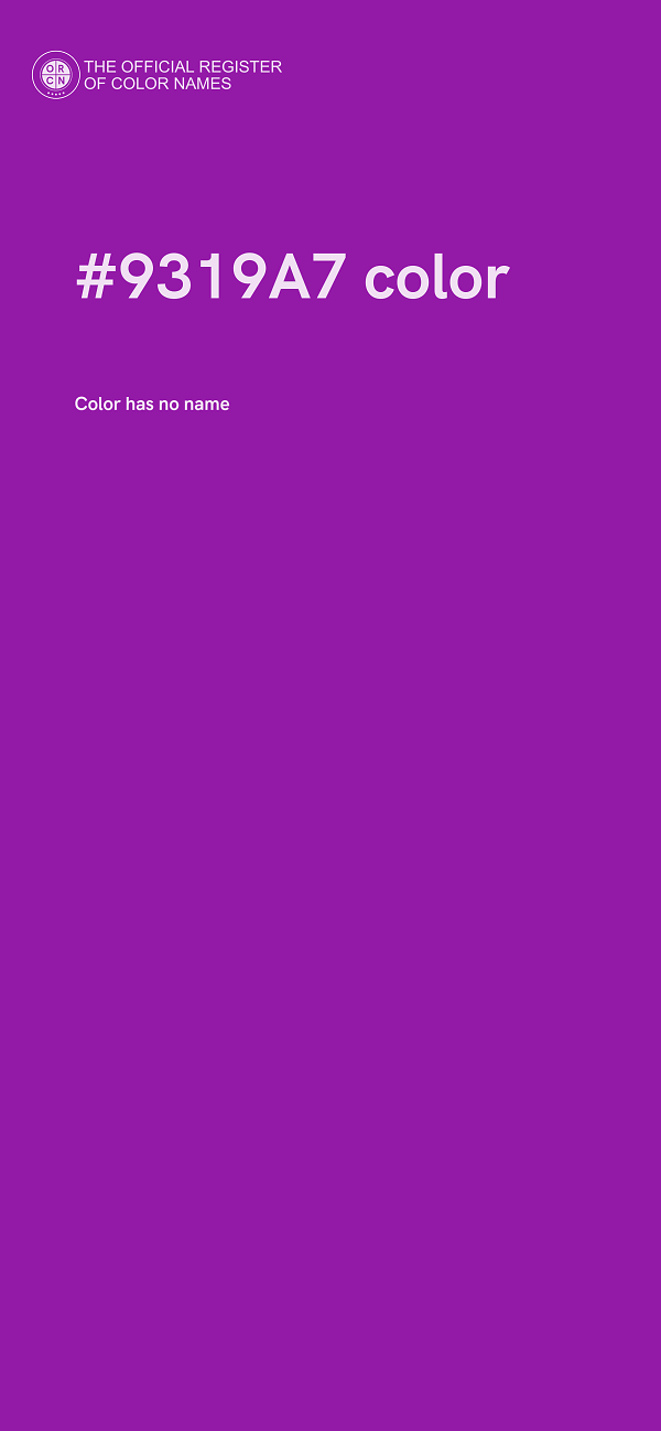 #9319A7 color image