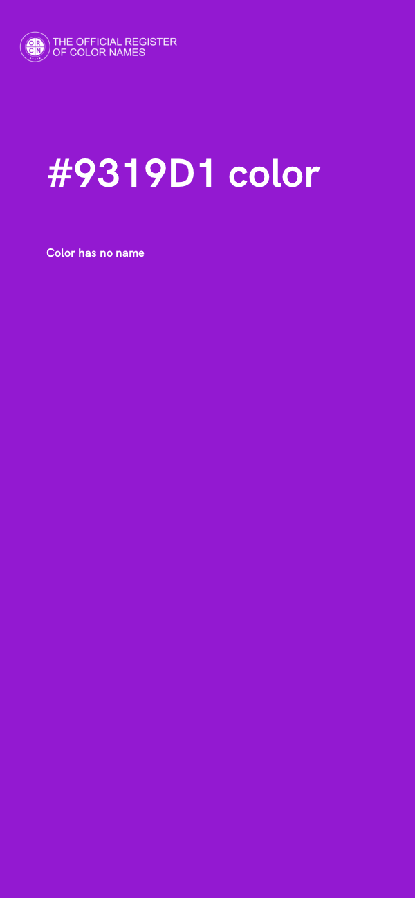 #9319D1 color image