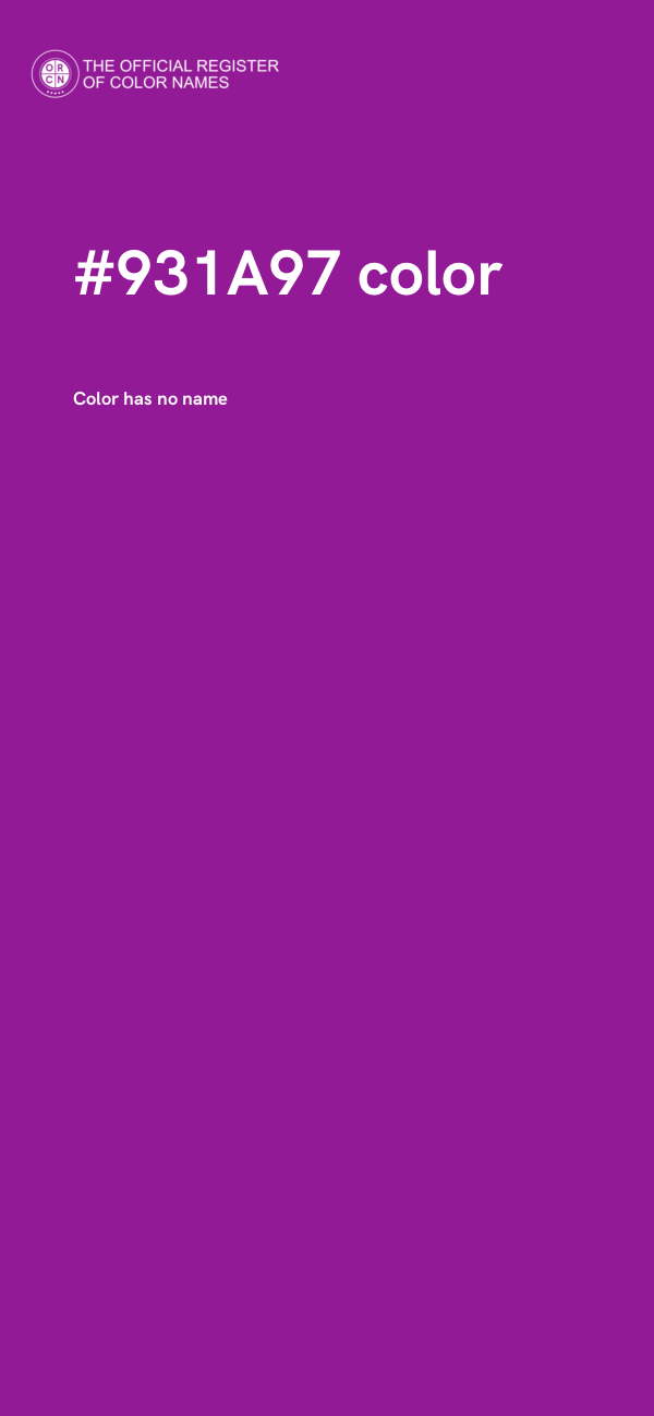 #931A97 color image
