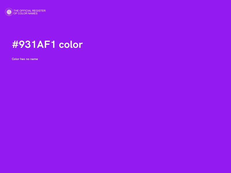 #931AF1 color image