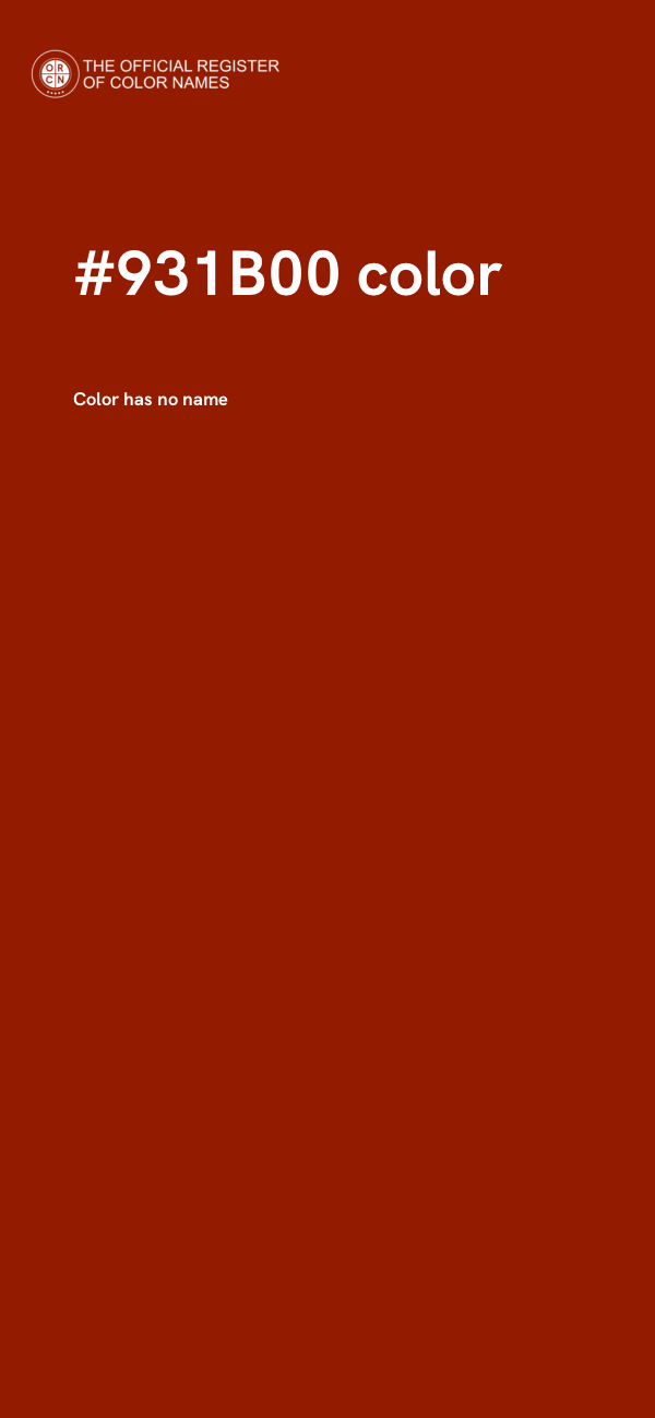 #931B00 color image