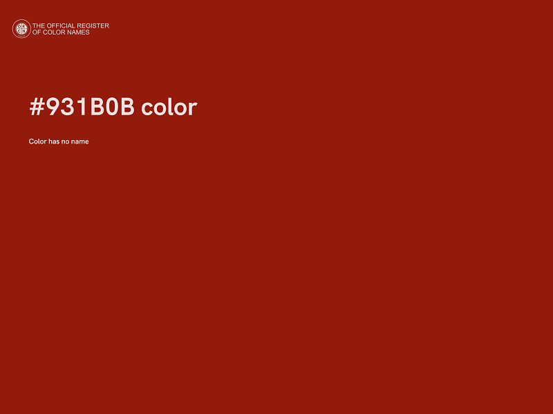 #931B0B color image