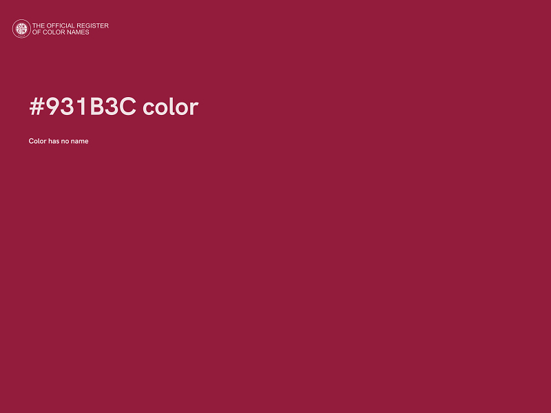 #931B3C color image