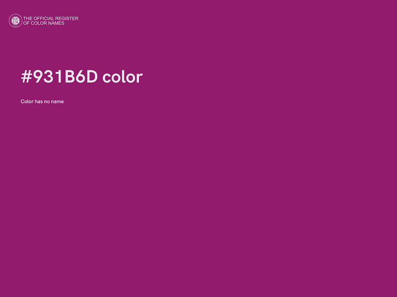#931B6D color image