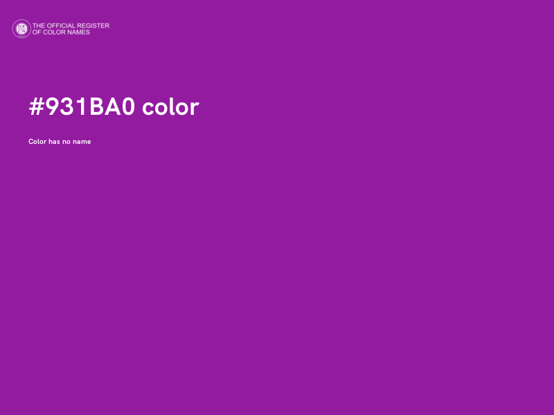 #931BA0 color image