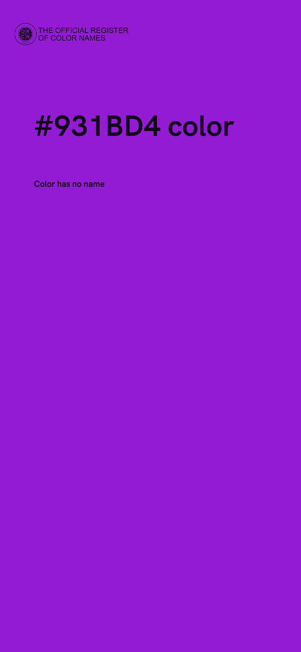 #931BD4 color image