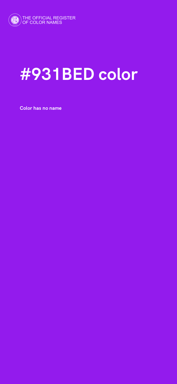 #931BED color image