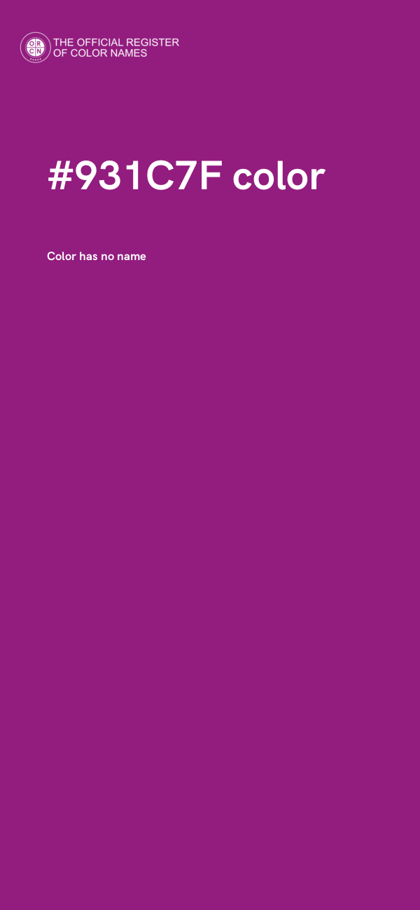 #931C7F color image