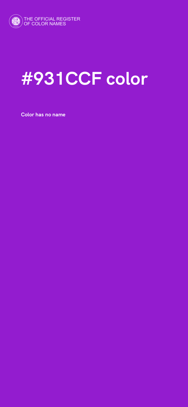 #931CCF color image
