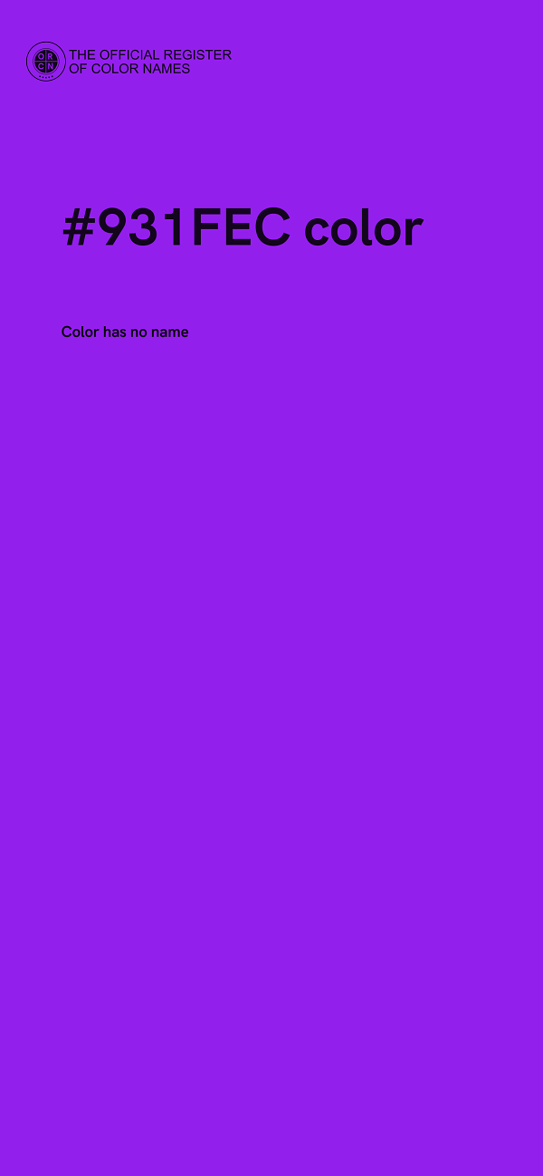 #931FEC color image