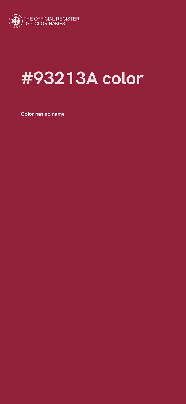 #93213A color image