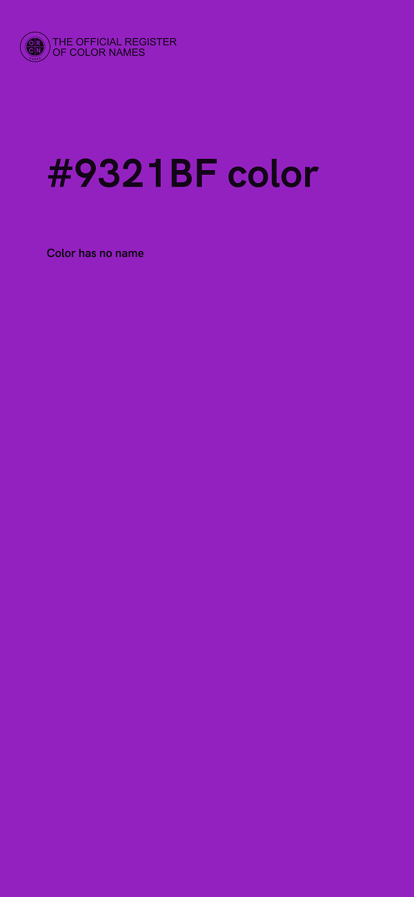 #9321BF color image