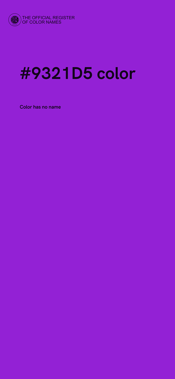 #9321D5 color image