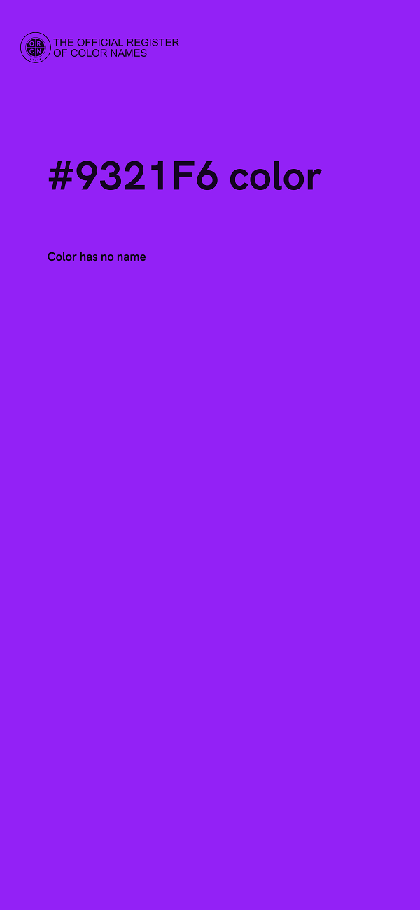 #9321F6 color image