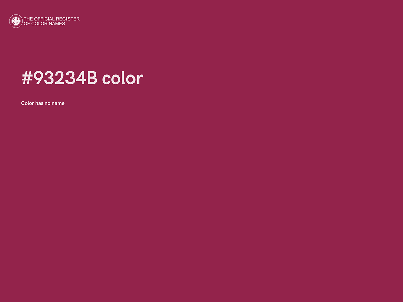 #93234B color image
