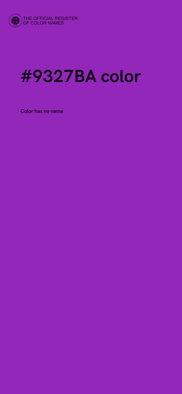 #9327BA color image