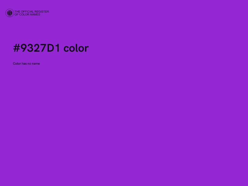 #9327D1 color image