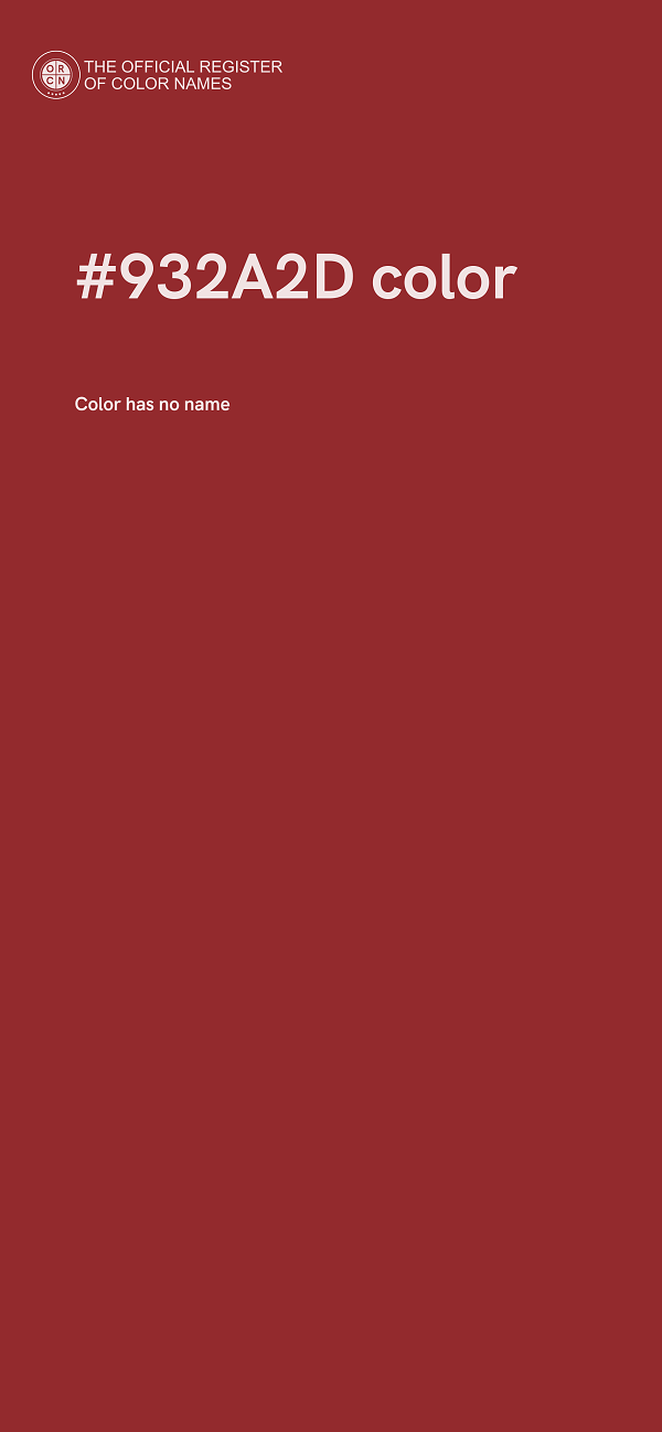 #932A2D color image