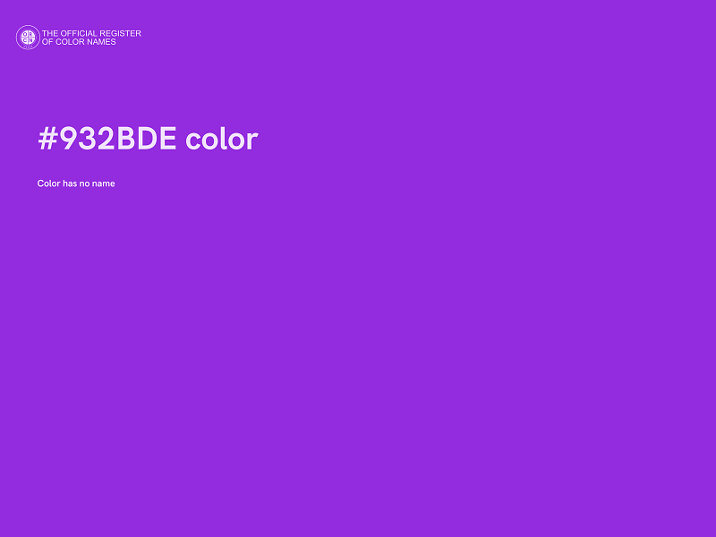#932BDE color image