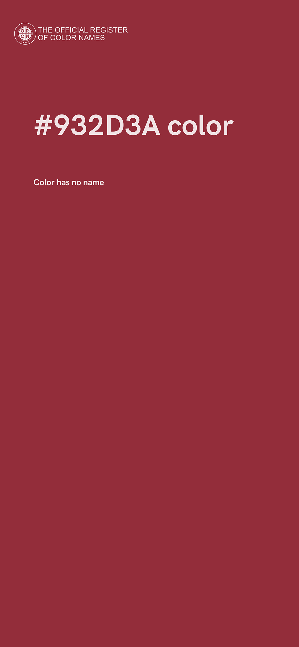 #932D3A color image
