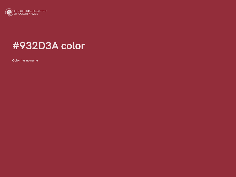 #932D3A color image
