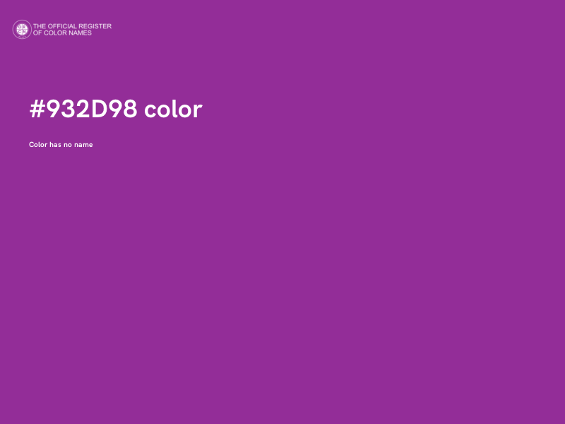 #932D98 color image