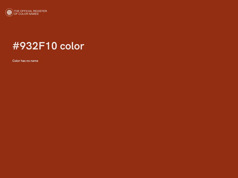 #932F10 color image