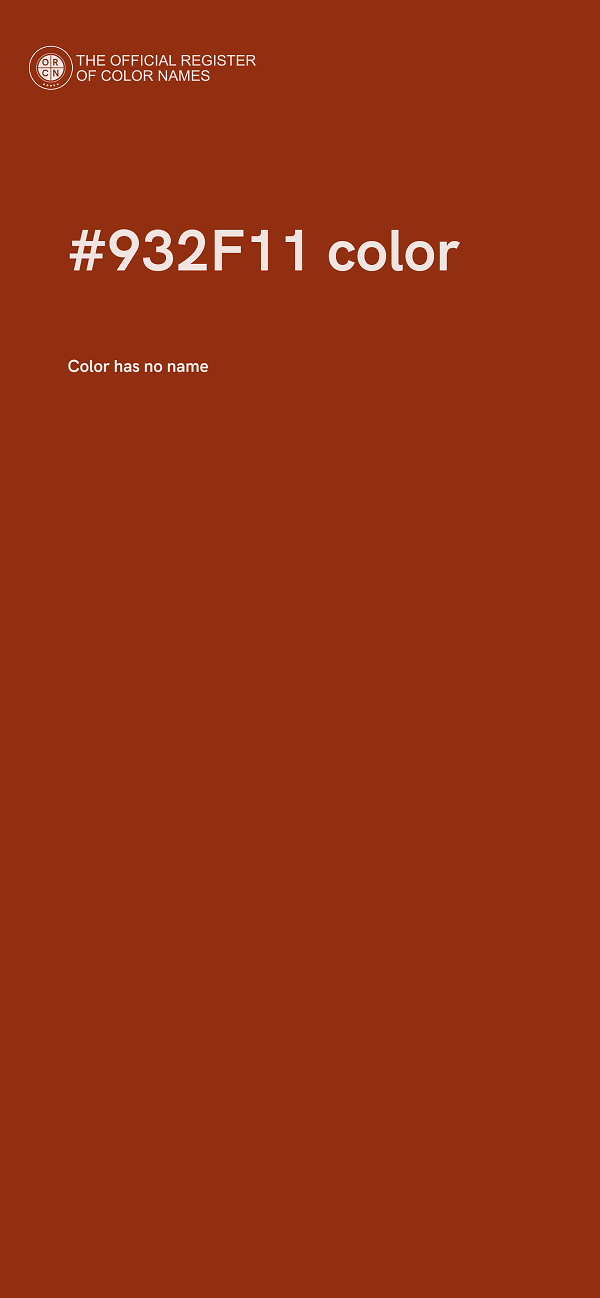 #932F11 color image