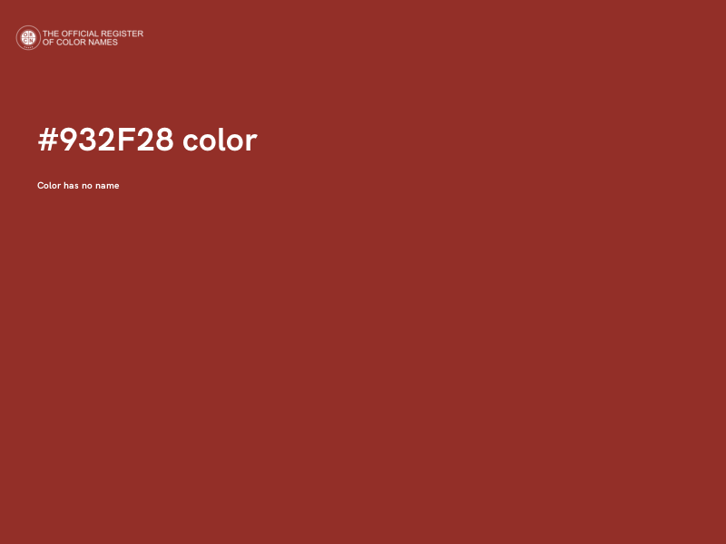 #932F28 color image
