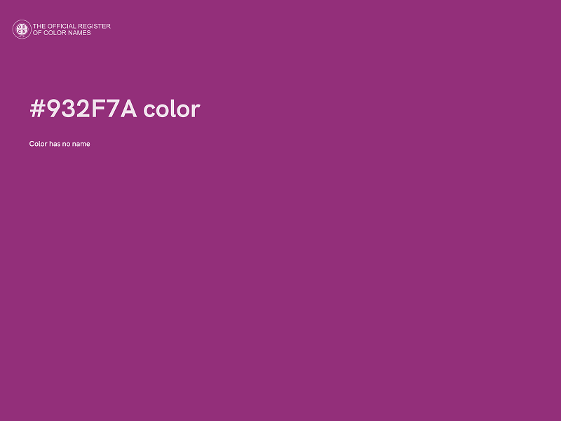 #932F7A color image