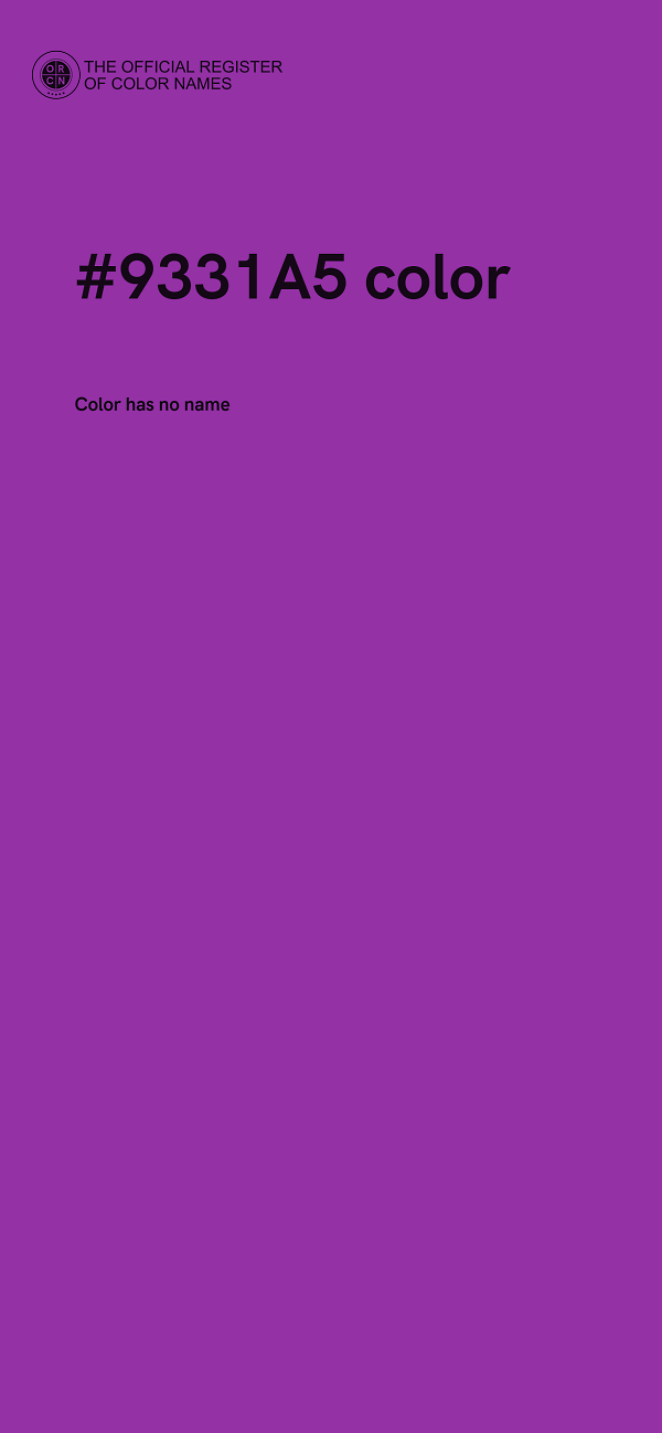 #9331A5 color image
