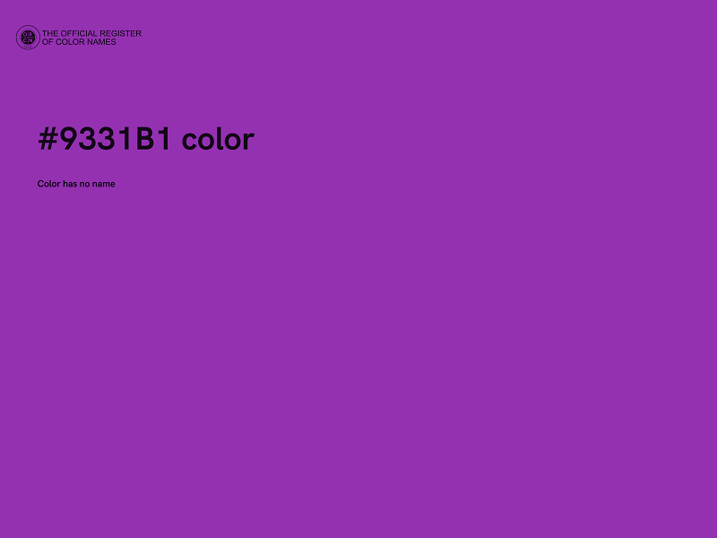 #9331B1 color image