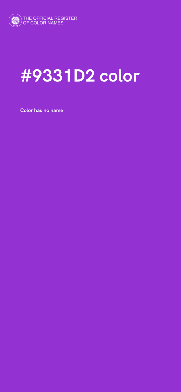 #9331D2 color image
