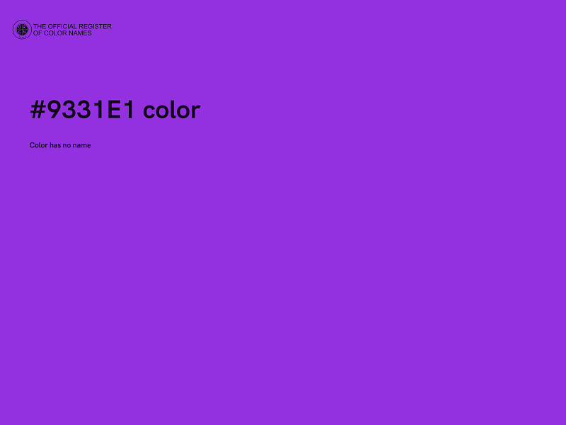 #9331E1 color image