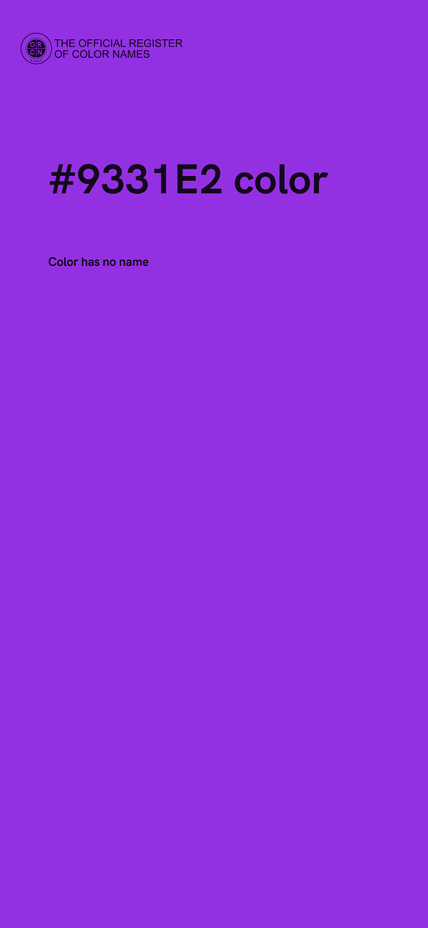 #9331E2 color image