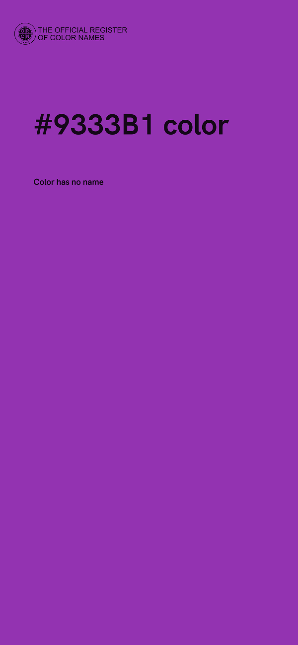 #9333B1 color image