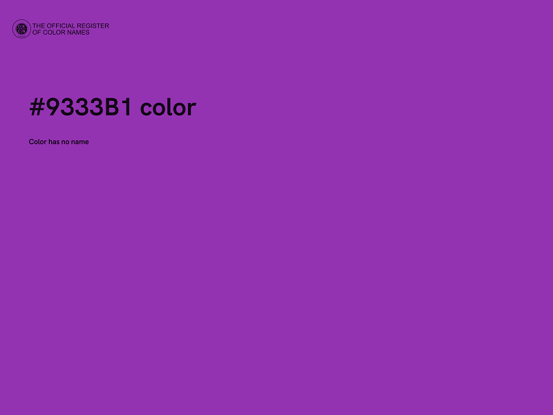 #9333B1 color image