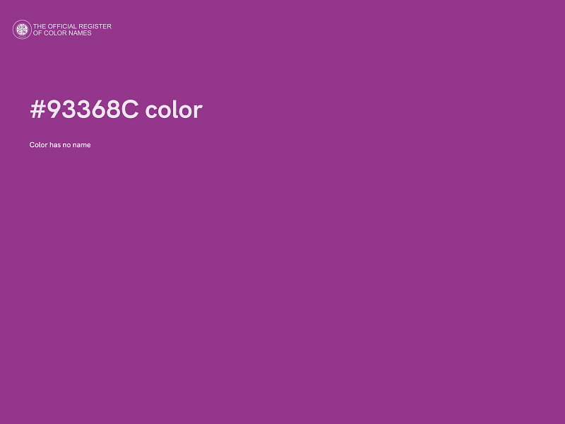#93368C color image