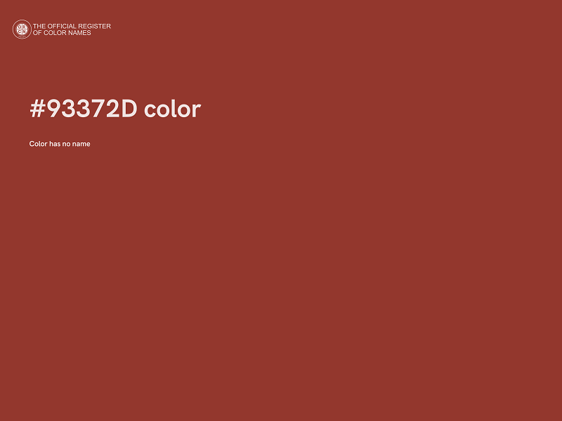 #93372D color image