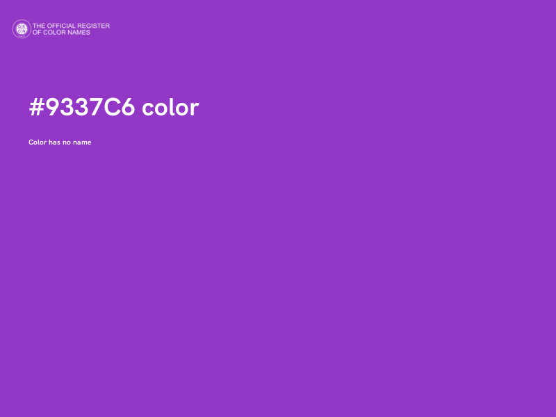 #9337C6 color image