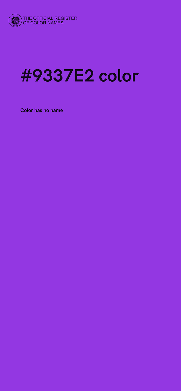#9337E2 color image