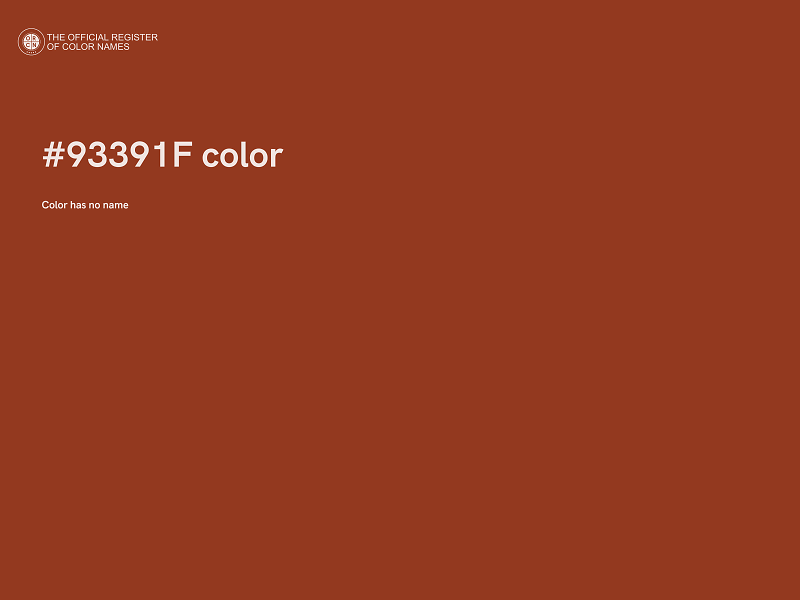 #93391F color image