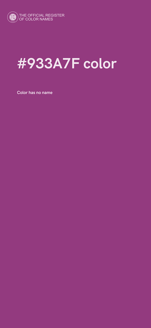 #933A7F color image