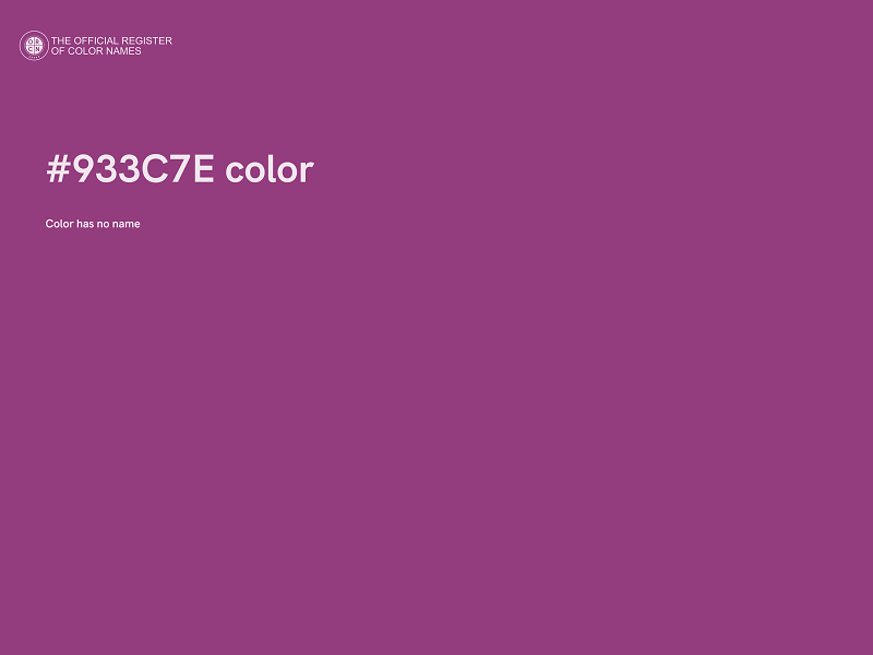 #933C7E color image