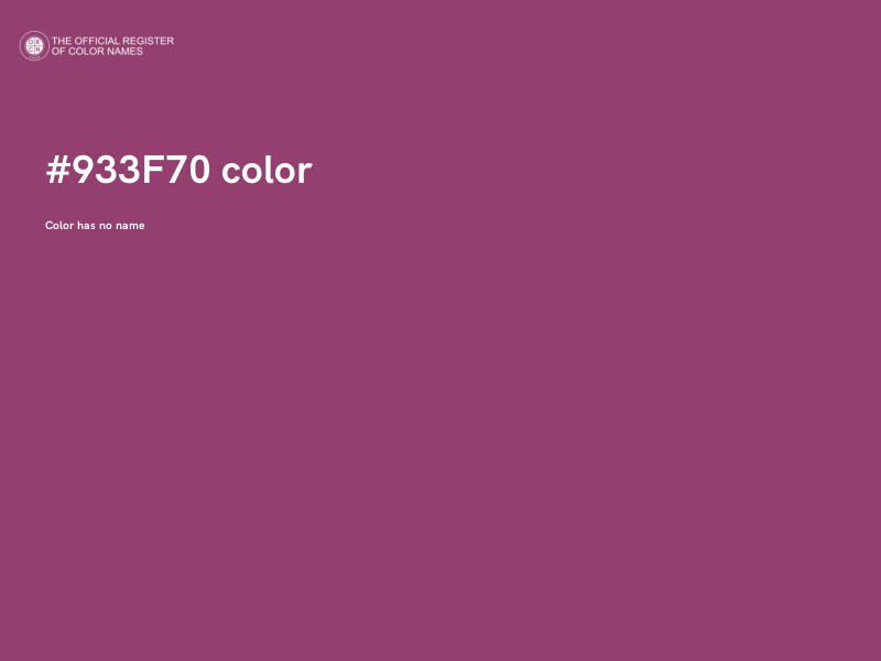 #933F70 color image