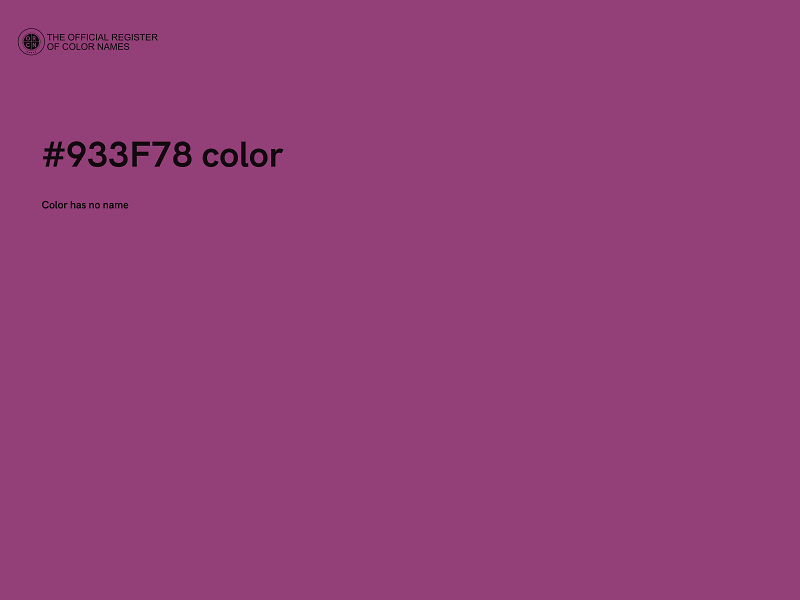 #933F78 color image