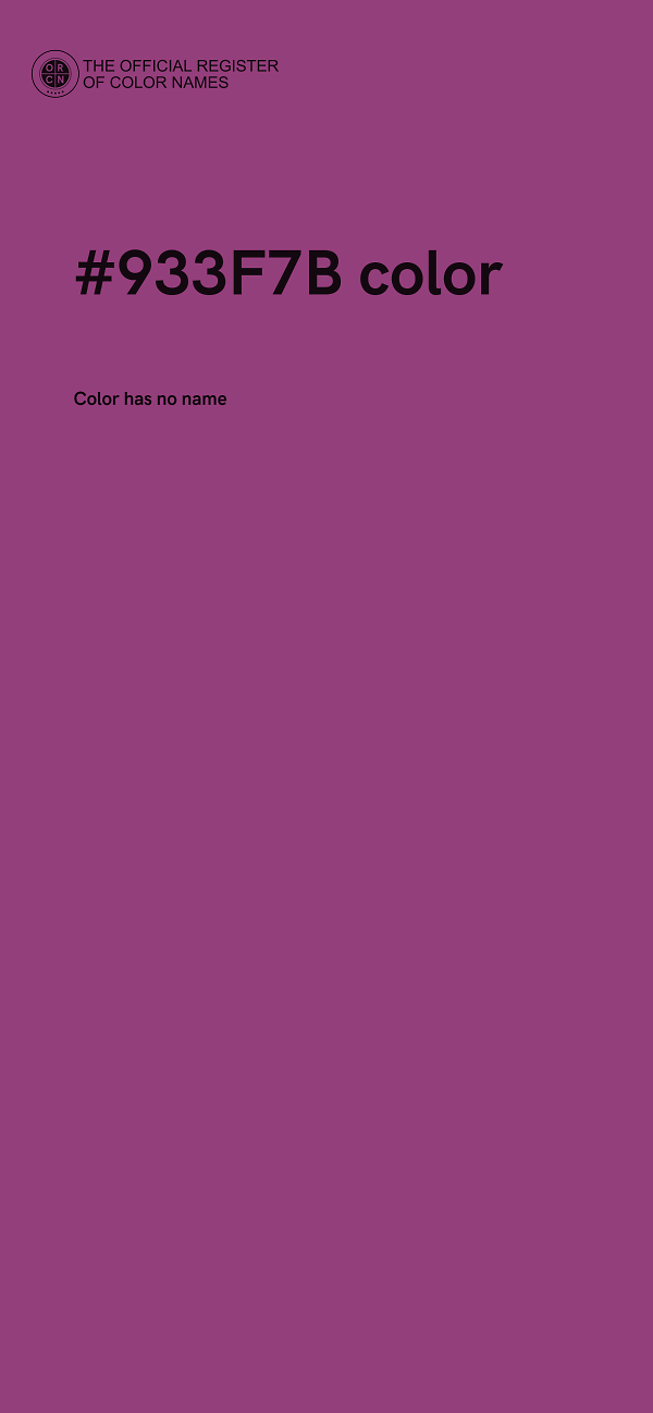 #933F7B color image