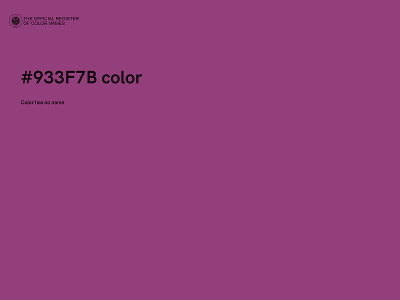 #933F7B color image